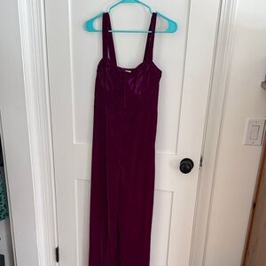Anthropologie Purple Jumpsuit